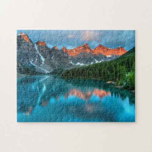 Scenic Mountains Lake Nature Forest Landscape Jigsaw Puzzle