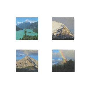 Scenic Mountains of North America Collection Stone Magnet