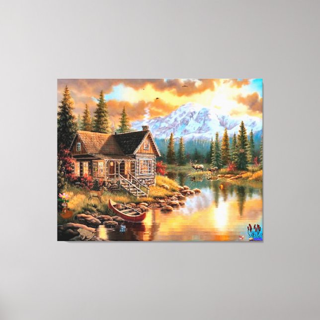 Scenic Nature Home Canvas Art (Front)