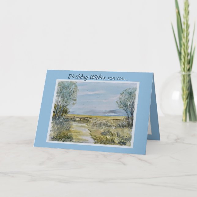 Scenic Nature Landscape Card (Front)
