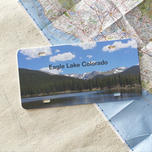 Scenic Nature Travel License Plate (In Situ)