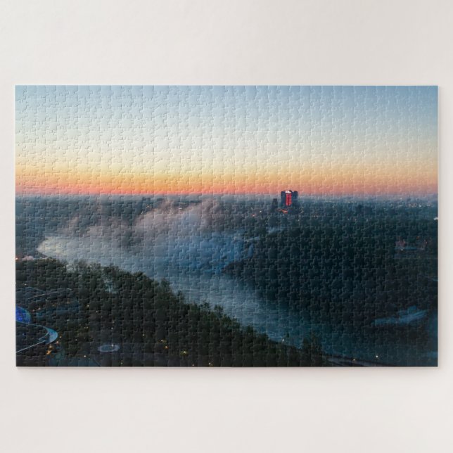 Scenic Niagara falls view at dawn, Canada Jigsaw Puzzle (Horizontal)
