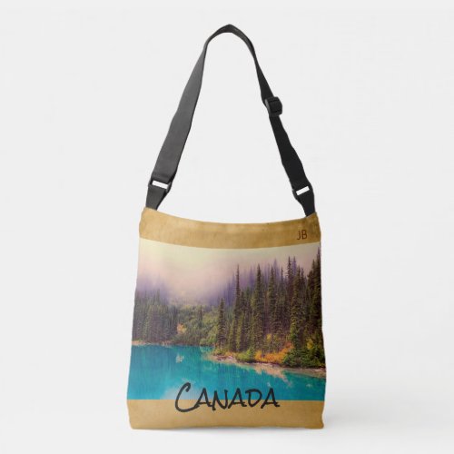 Scenic Northern Landscape Rustic Custom Crossbody Bag