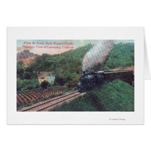 Scenic Northwestern Pacific Train Route Cards (Front Horizontal)