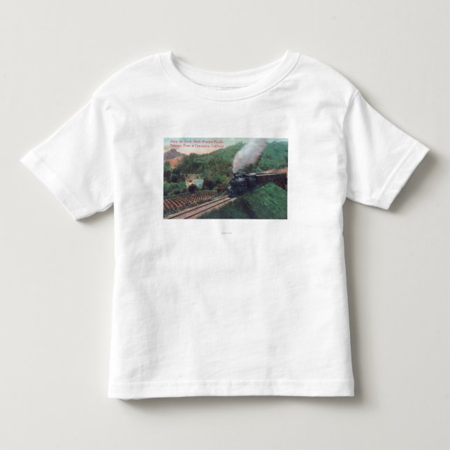 Scenic Northwestern Pacific Train Route Toddler T-shirt (Front)
