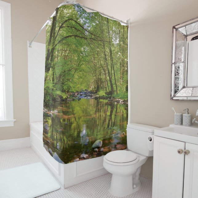 Scenic of Wilson River Shower Curtain (In Situ)