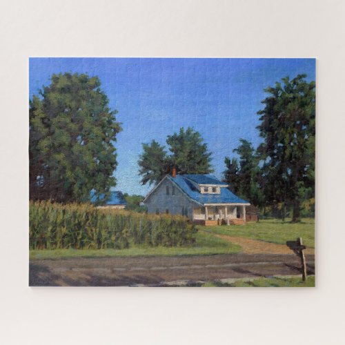 Scenic Old Farm House on Missouri Farm Jigsaw Puzzle