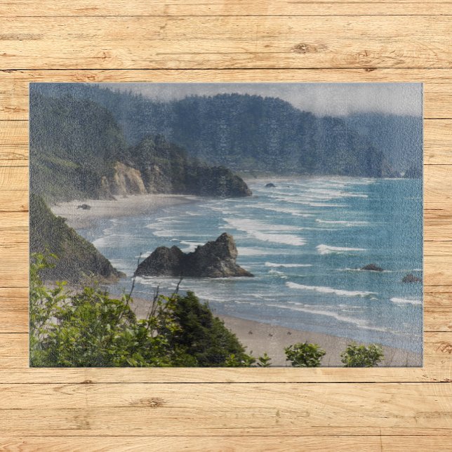 Scenic Oregon Coastline Seascape Cutting Board (In Situ)