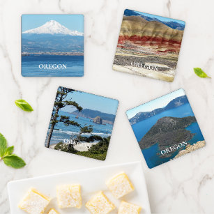 Scenic Oregon Landscapes Coaster Set
