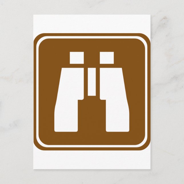 Scenic Overlook Highway Sign Postcard (Front)