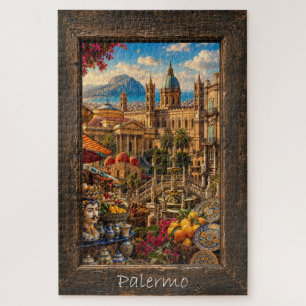 Scenic Palermo Sicily Colorful Architecture and Fr Jigsaw Puzzle
