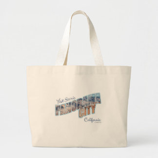 Scenic Panorama City Postcard Travel Humor Large Tote Bag
