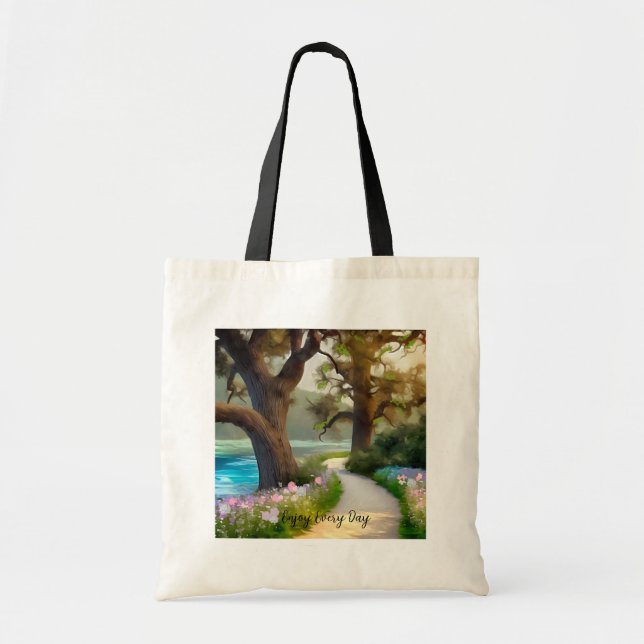 Scenic Pathway and Landscape  Tote Bag (Front)