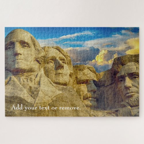 Scenic photo Mount Rushmore National Memorial Jigsaw Puzzle