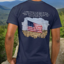 Scenic Photo of American Flag Pledge of Allegiance