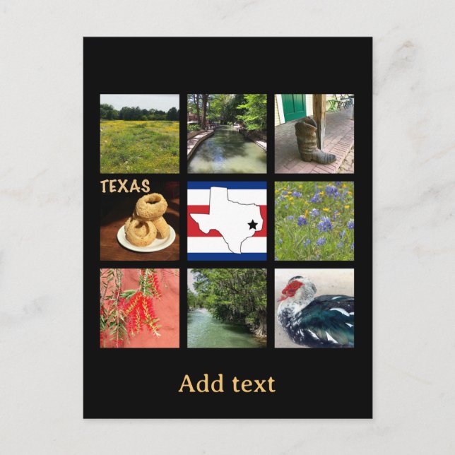 Scenic Photos of Texas  Postcard (Front)