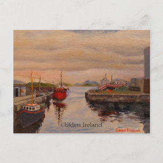 Scenic Pier in Clifden Ireland Postcard
