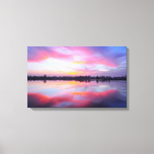 Scenic Pink Landscape Canvas Print