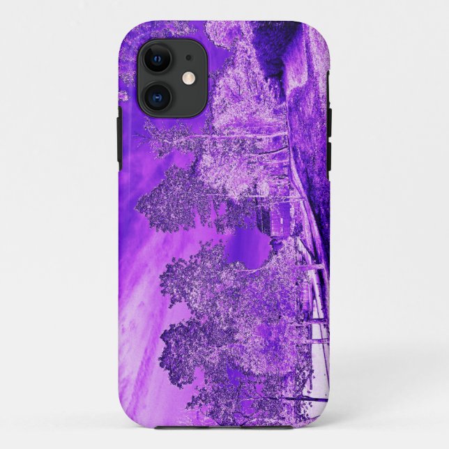 Scenic Pond House in Purple iPhone 5 Case (Back)