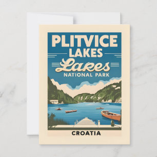 Scenic Postcard of Plitvice Lakes Croatia – Nature