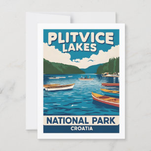 Scenic Postcard of Plitvice Lakes Croatia – Nature