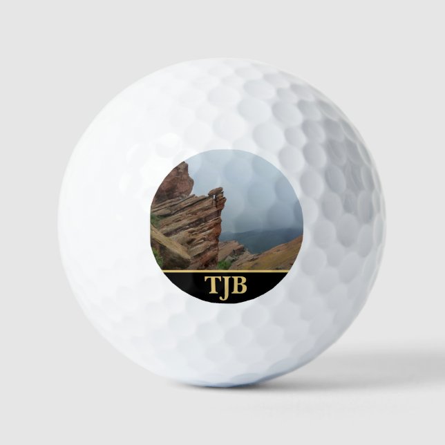 Scenic "Red Rocks" Golf Balls (Front)