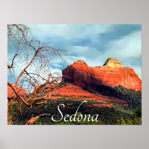 Scenic Red Rocks of Sedona  Latte Mug Poster