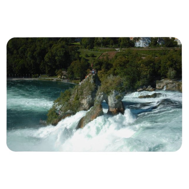 Scenic Rhine Falls in Switzerland Magnet (Horizontal)