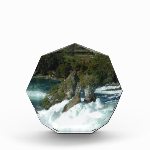 Scenic Rhine Falls in Switzerland Photo Block