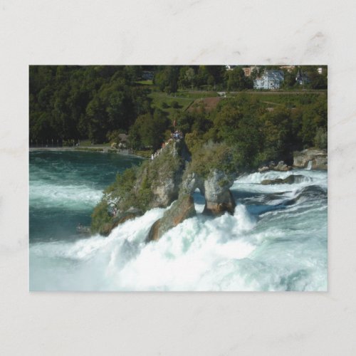 Scenic Rhine Falls in Switzerland Postcard