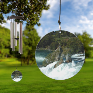 Scenic Rhine Falls in Switzerland Wind Chime