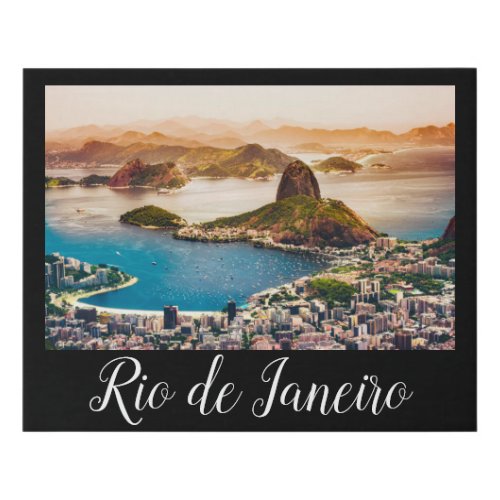 Scenic Rio de Janeiro Faux Canvas Print