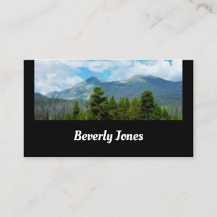 scenic Rocky mountains Colorado nature art Business Card