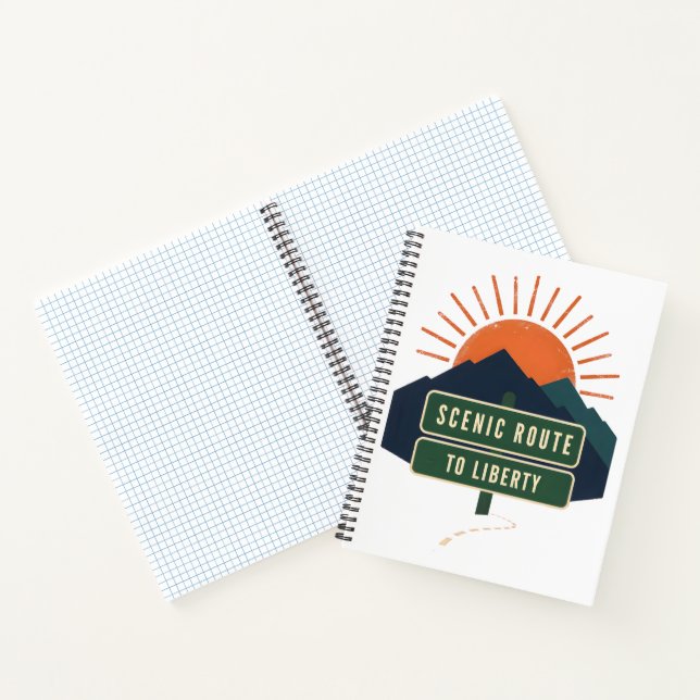 Scenic Route To Liberty Notebook (Inside)
