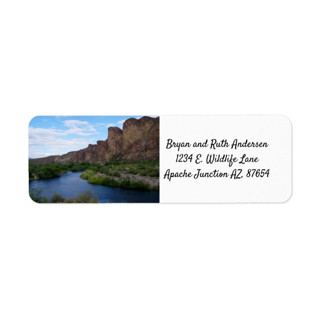 Scenic Saguaro lake Label (Front)
