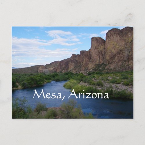 Scenic saguaro lake Mesa Arizona Postcard
