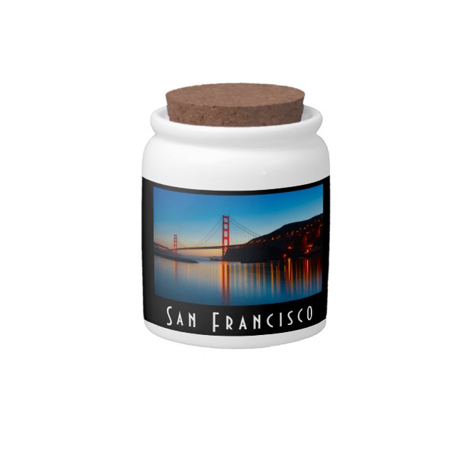 Scenic San Francisco Candy Jar (Front)