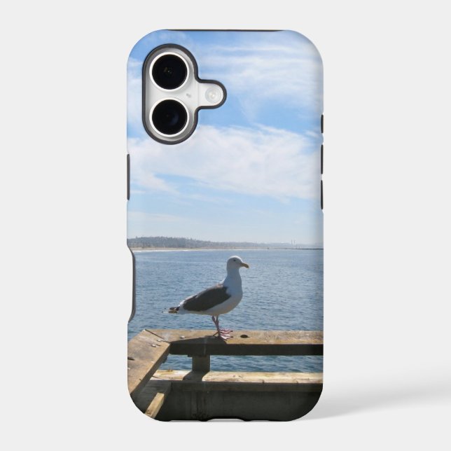 Scenic Seagull Barely There Iphone Case (Back)