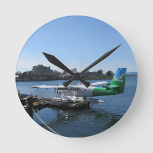 Scenic Seaplane in Victoria Round Clock