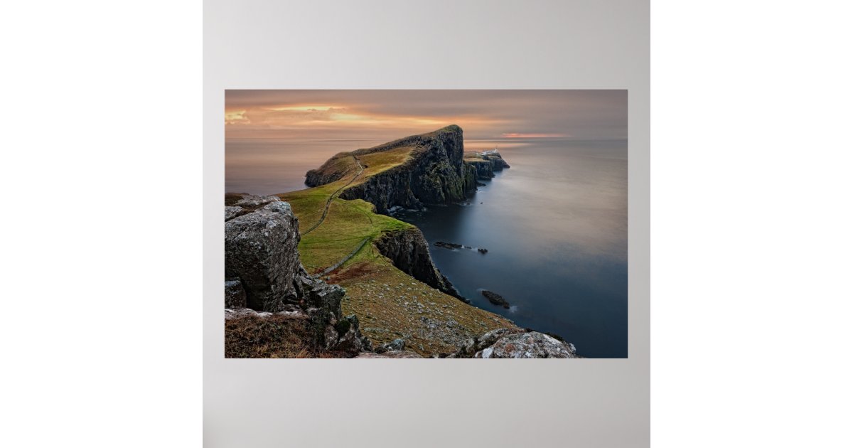 Scenic Seascape from Scotland Poster | Zazzle