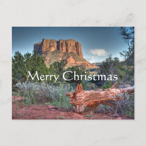 Scenic Sedona Merry Christmas Holiday Postcard