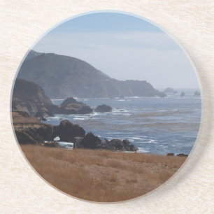 Scenic Series---Rocky California Coastline Sandstone Coaster