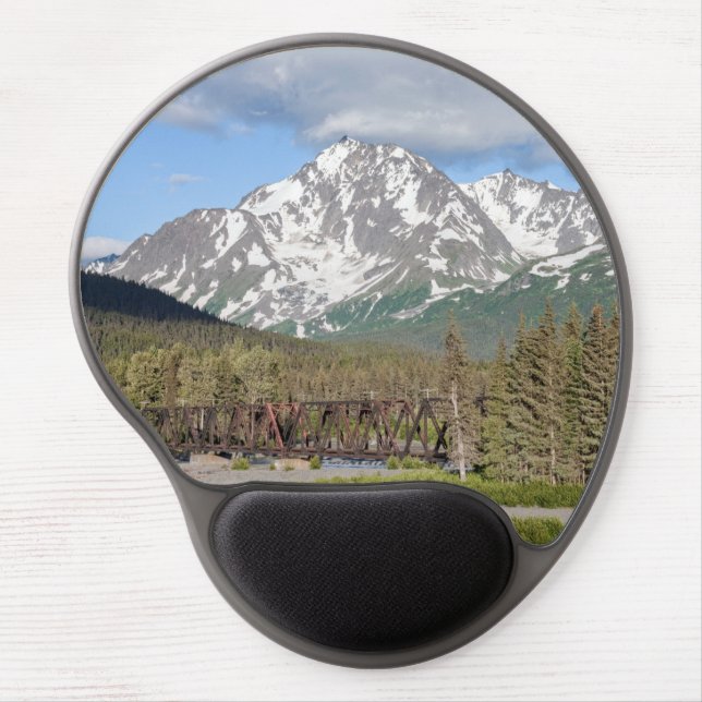 Scenic Seward Highway Chugach National Forest Gel Mouse Pad (Front)