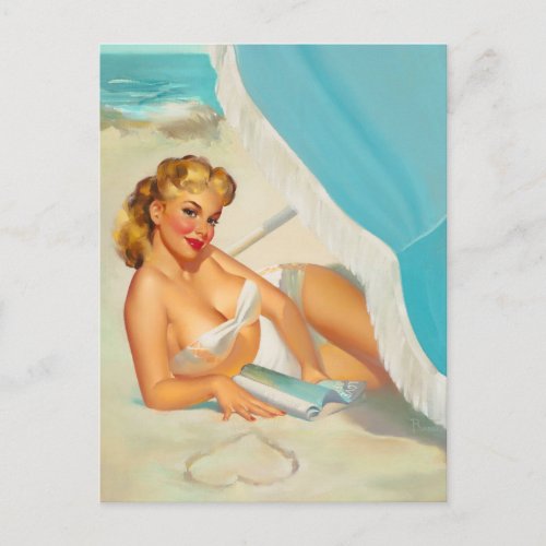 Scenic Shorelines Pin Up Art Postcard