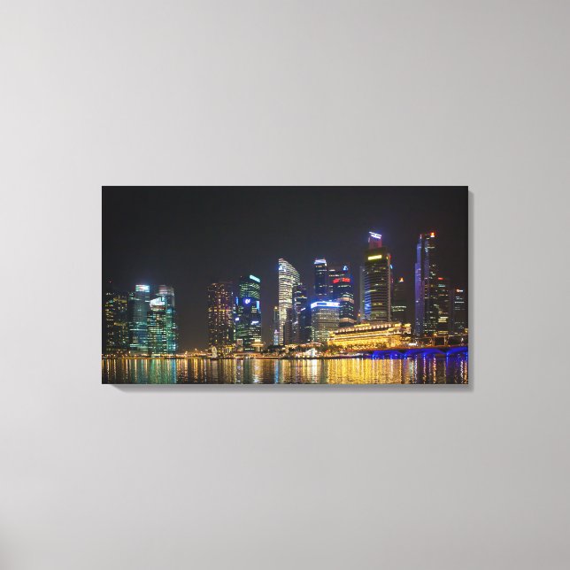 Scenic Singapore Skyline Canvas Print (Front)