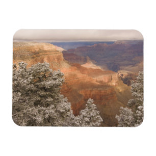 Scenic snowy winter landscape along the south magnet