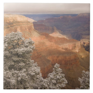 Scenic snowy winter landscape along the south tile