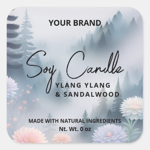 Scenic Soy Candle Product Labels