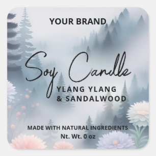 Scenic Soy Candle Product Labels