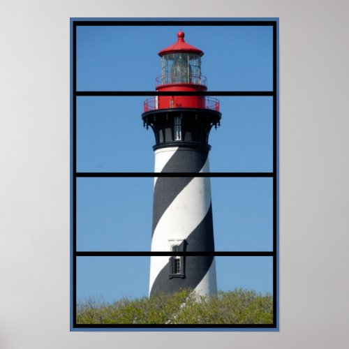 Scenic St Augustine Lighthouse Window poster